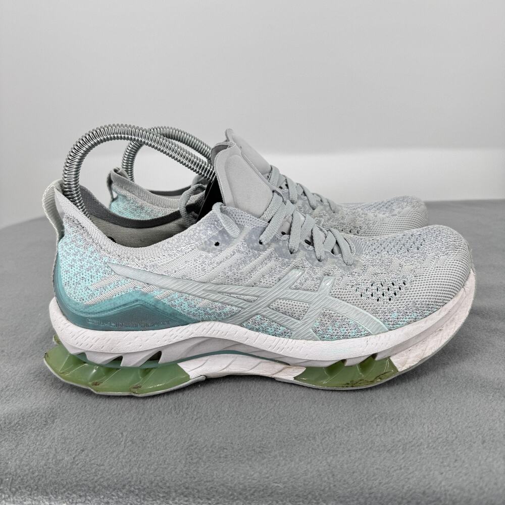 ASICS Gel Kinsei Blast Womens 9 Glacier Grey Mint Running Shoes